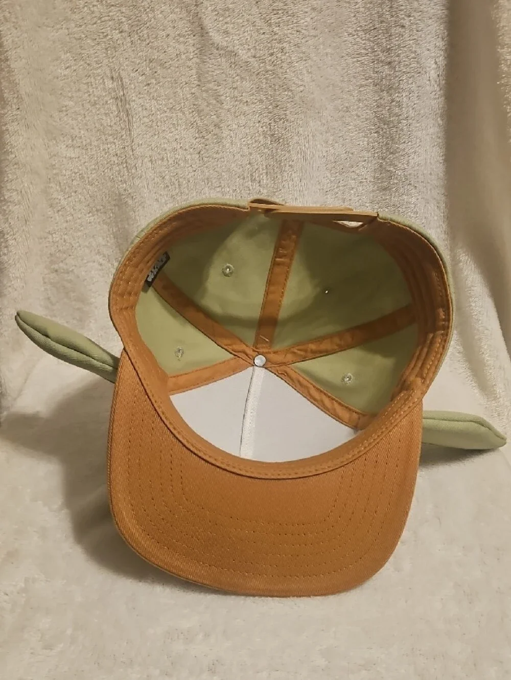 Star Wars Green Baby Yoda Snapback Hat with Tan Brim